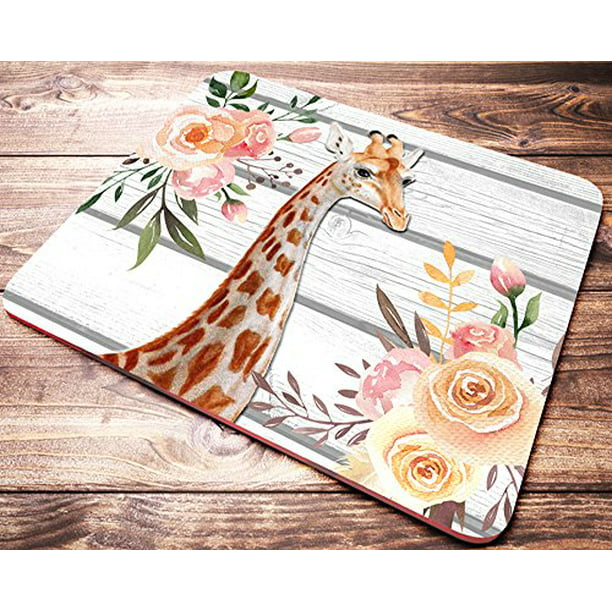 Computer Laptop Unique Pattern Optical Mice Mobile Wireless Mouse 2.4G Portable for Notebook PC Giraffe Mother and Child 